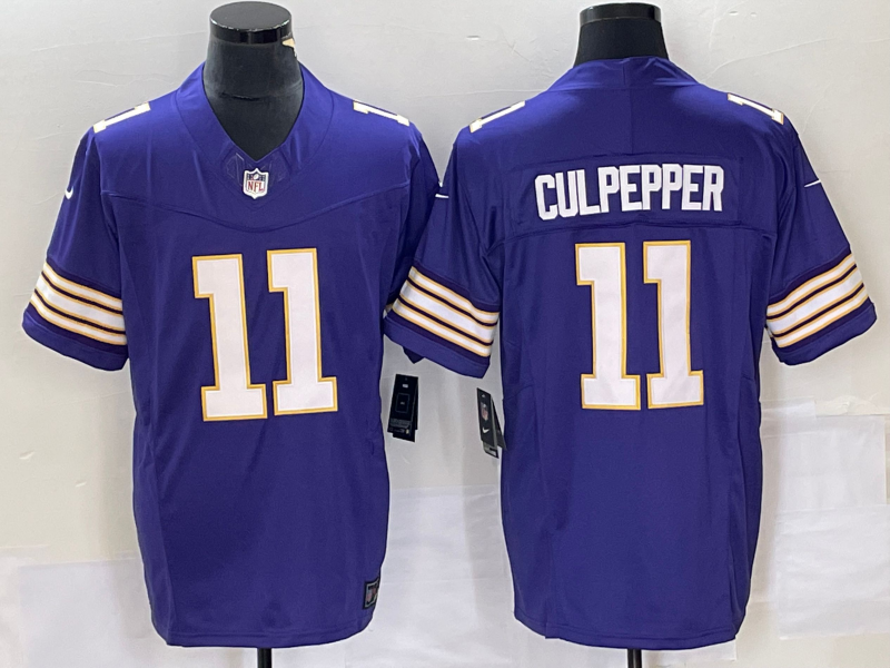 Men's Minnesota Vikings Daunte Culpepper #11 Purple Classic Jersey
